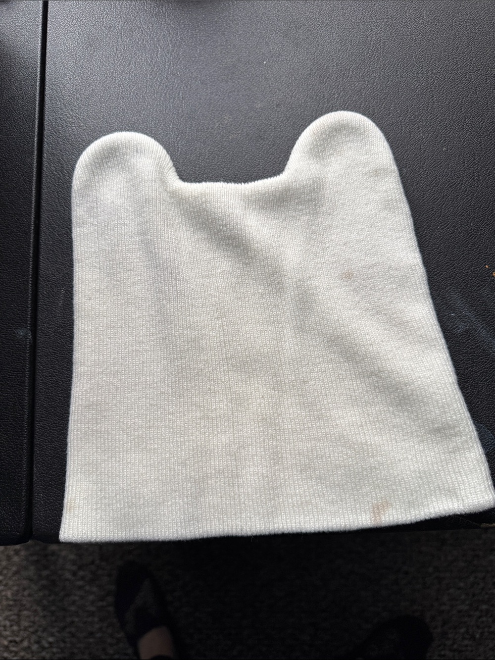 Kids Cream Knit Bear Ear Hat - Soft Beanie